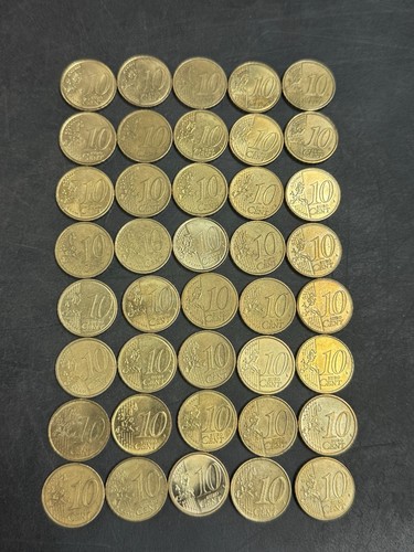 40 Euro 10 Cents Coins Lot - 40 x .10 EUR