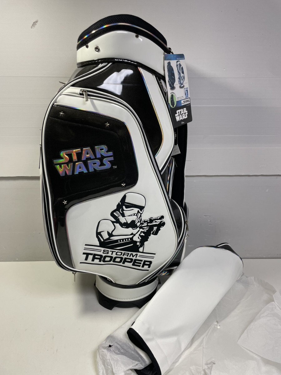 Star Wars Type 9 Stormtrooper White cart bag golf caddy bag rare Star Wars Type 9 Stormtrooper White cart bag golf caddy bag rare