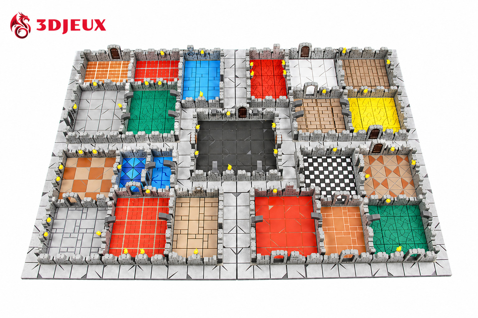 Kit d'amélioration HeroQuest pour remplacer le carton usé par des éléments en relief
