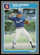 1985 Fleer #328 Bob Horner NRMT+
