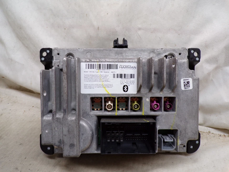 Pantalla de visualización de radio 13 14 15 16 17 18 Ram Jeep Cherokee VP3 68249986AH ICS32 Foto 3 de 4