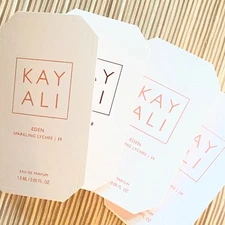 KAYALI choose VANILLA OUDGASM LYCHEE JUICY APPLE CHERRY AMBER YUM UTOPIA SAMPLE