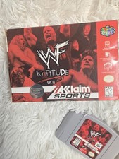 Acclaim Sports WWF Attitude Nintendo 64 CIB Manual Multiplayer T NTSC-U/C 1999