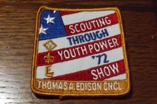 Boy Scout Patch 1972 THOMAS EDISON COUNCIL YOUTH POWER SHOW