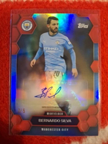 Topps Team-Set 2024-2025 Bernardo Silva/5 Autograph Manchester City