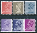 1981 GB MACHINS RANGE OF 6 FINE MINT MNH issued 14th January