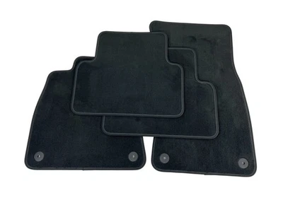 Tapis De Sol En Velours Original Audi A5 B10 FU Tissu Soul Noir 4 Pièces - Photo 1/4