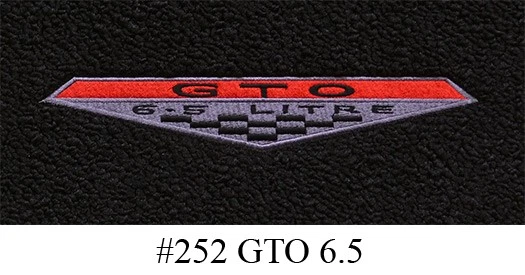 1966 - 1967 庞蒂亚克 GTO 脚垫 - 4 件 - 环 | 适合:4spd — 第 2/4 张图片