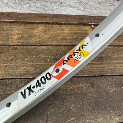 Vintage Araya VX-400 700c Rim 36H Silver Clincher Road NOS Made In
