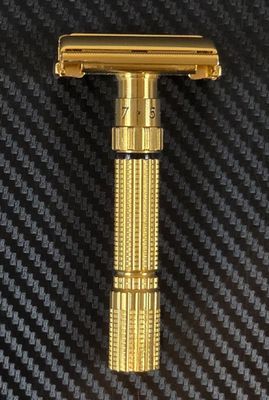 Gillette Fat Boy Executive D3 Adjustable Razor Re-plated with 24K
