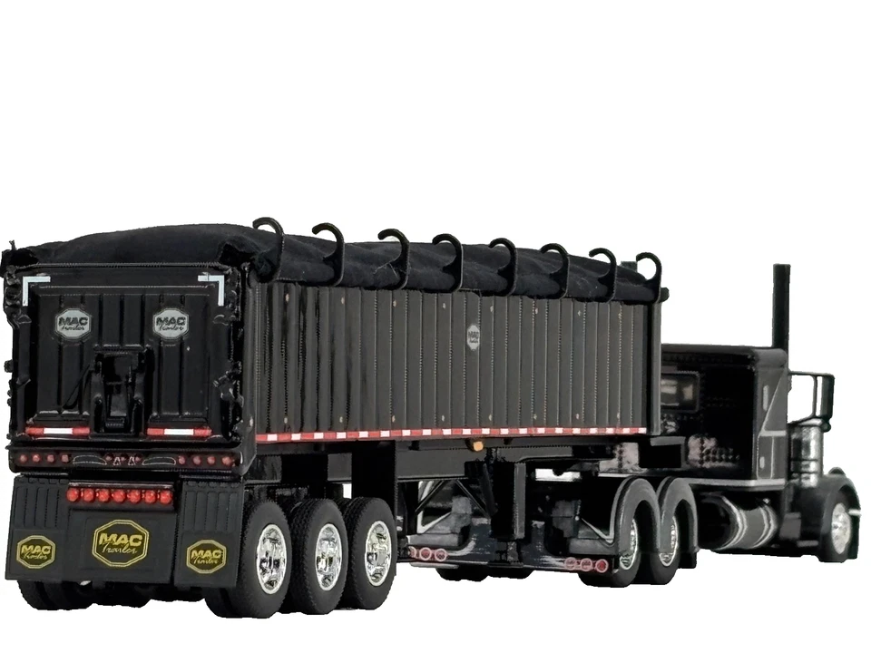 1/64 DCP PETERBILT 389 W/ 48" FLAT TOP SLEEPER & MAC COAL DUMP TRAILER - Image 2 of 4