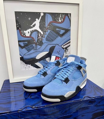 #ad Jordan Air Jordan 4 Retro #x27;#x27;University Blue#x27;#x27; Basketball Shoes for Men#x27;s Shoes $82.00