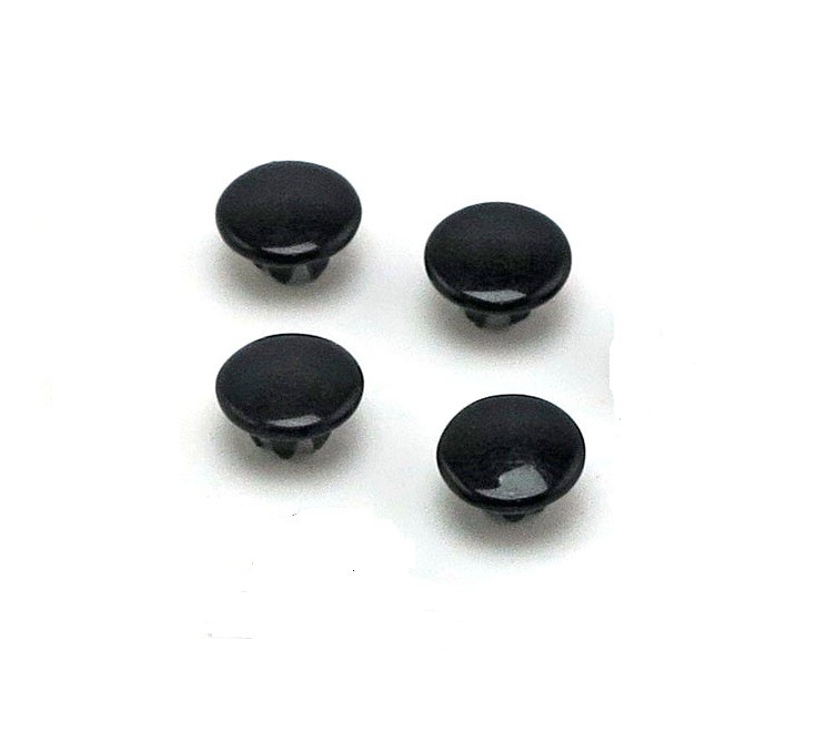 5/16 in. Black Caps/Plugs (pack of 4) fits Harley-Davidson Handlebar Top Clamp