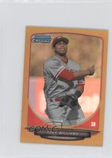 2013 Bowman Chrome Minis Gold Refractor 21/50 Trey Williams #253 2x6