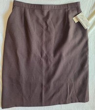 Vintage Bend Over Womens Skirt 22W Brown Straight Pencil USA Made NWT 36 Waist