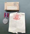 WW2 War Medal With Box & Leaflet World War Air Ministry