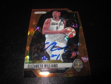 ELIZABETH WILLIAMS SIGNED AUTO 2024 PANINI PRIZM ORANGE ICE WNBA CARD # 24 SP