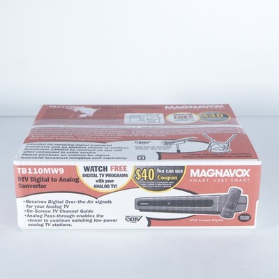 Magnavox TB110MW9 Digital to Analog Converter Box SDTV Tuner - NEW Open Box