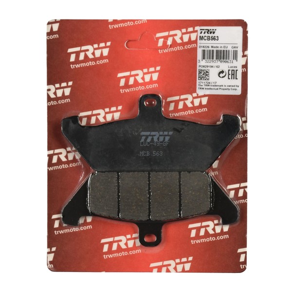 Trw Bremsbelag Organisch (FüR: Cagiva Supercity 125 N200AA 97-99 Hinten )-image