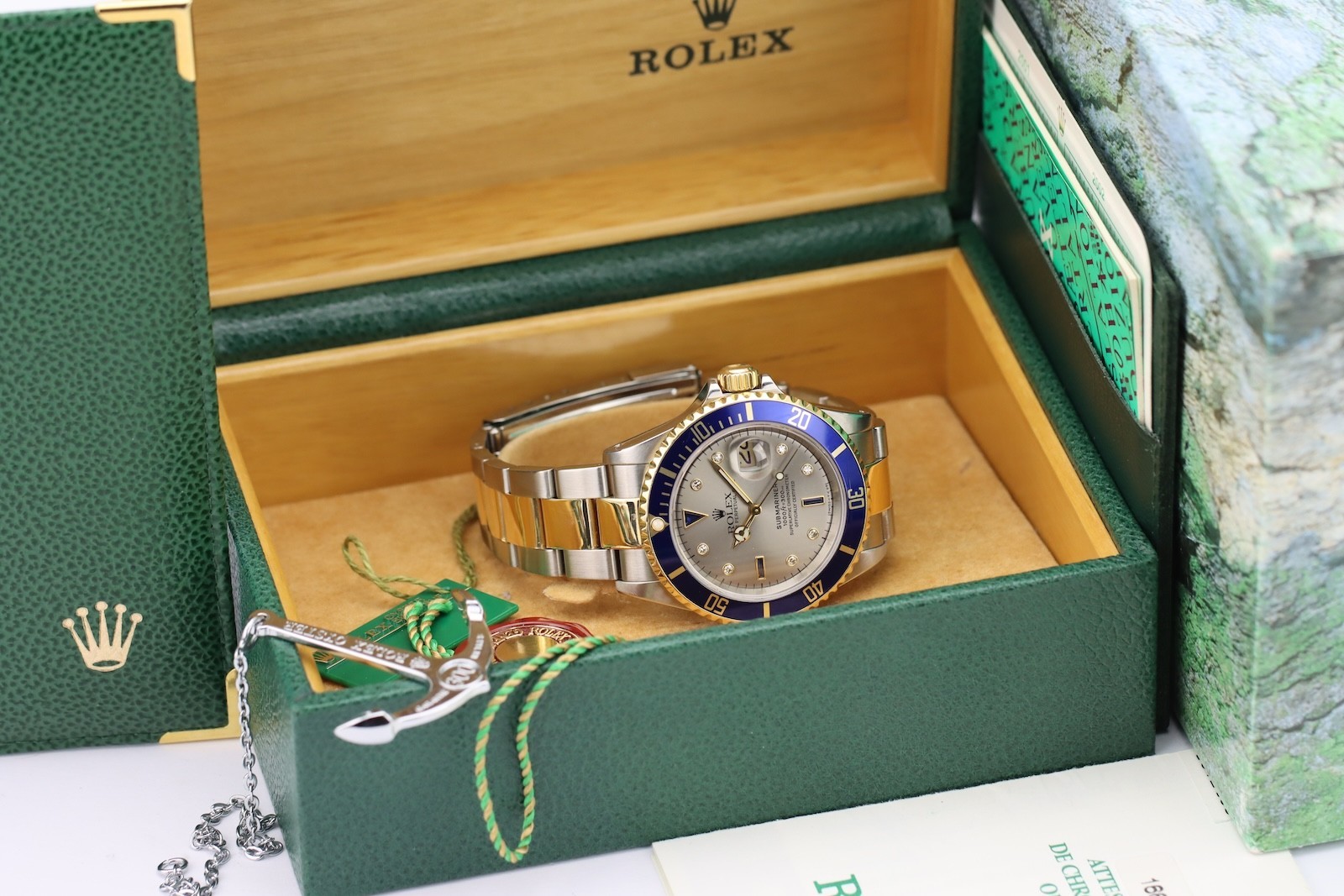 Rolex Submariner Date 16613 serti dial 2001 full set