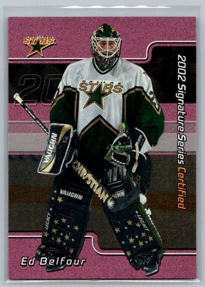 2001-02 BAP Signature Series #C-13 Ed Belfour Certified /100 Dallas Stars