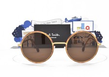 Paul Smith Alford V2 round honey tortoise sunglasses Brown Lens 51mm 51-21-145