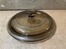 Corning Ware Vision Cookware LID ONLY 0.5L Amber Glass 6" P81C Replacement