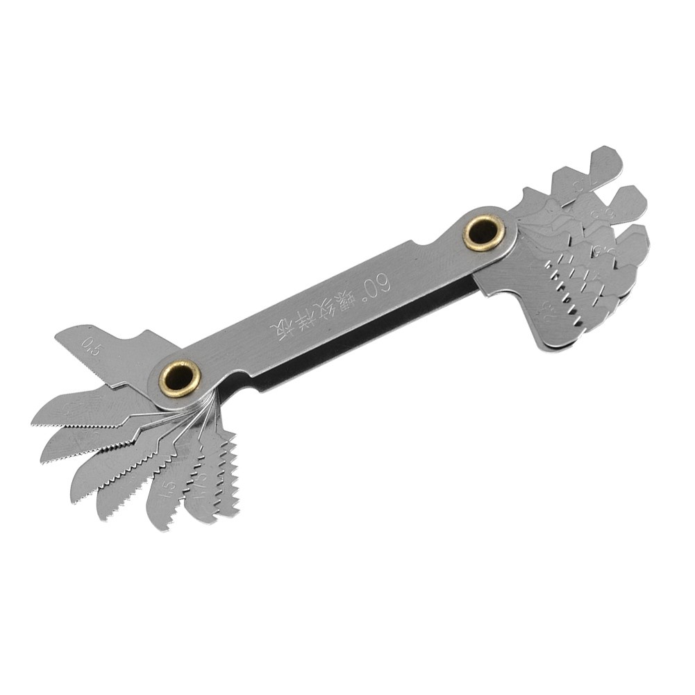 2pcs Stainless Steel Thread Gauges For Measuring Screw Pitch