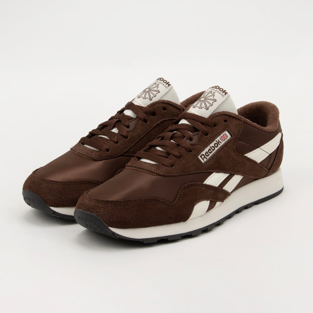 珍*様様 Reebok 安全靴 ブラウン Reebok Classic Nylon Color Campus Brown 100230536 Sneaker with Box