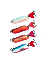 Iron Wolf Gnom 18g brass spoon lure for salmon pike roach UV colours