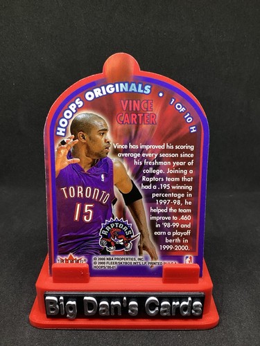Aros VINCE CARTER 2000-01 Hot Prospects - Aros Originales #1H Troquelados - Imagen 2 de 2