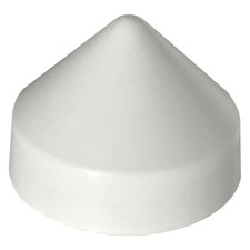 Dock Edge DE91821F 12" D White PVC Conical Piling Cap
