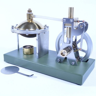 Metal Steam Power Engine Model with Separate Boiler Desktop Display