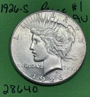 1926 S Peace Dollar  $1 AU About Uncirculated US Coin Nice Luster