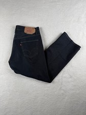 Vintage Levis 501-0632 Black Wash Jeans 36x30 fits 34x30 Button Fly Made in USA