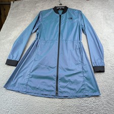 The North Face Jacket Womens XS Blue Green Flybae Longline Bomber Weather Resist