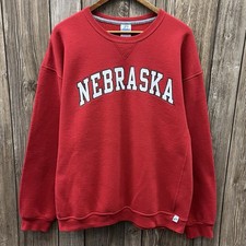 Vintage University of Nebraska Cornhuskers Russell Athletic Sweatshirt Red XXL