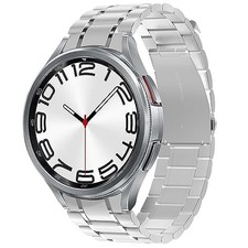 Solid Stainless Steel Strap Compatible with Samsung Galaxy Watch 6 Classic 47mm
