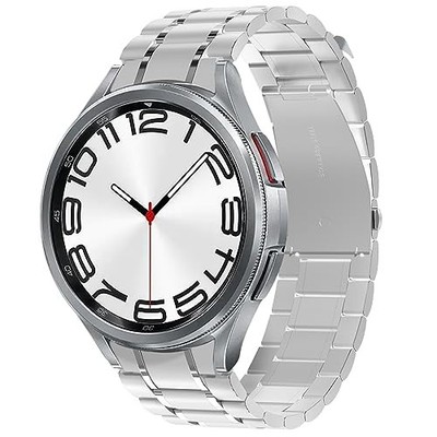 Solid Stainless Steel Strap Compatible with Samsung Galaxy Watch 6 Classic 47mm