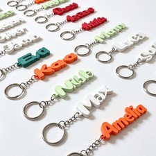 Personalized 3D Printed Name Keychain Keyring - Party Bag Gift/School Travel Tag