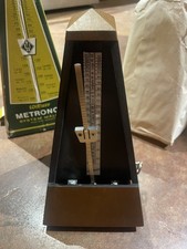 WITTNER Wood Matte Walnut Finish Maelzel Metronome Model: 803m NIB Germany NEW