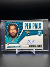 Bhayshul Tuten 2025 Panini Donruss Elite Pen Pals AUTO #PP-BTU Rookie RC Jaguars