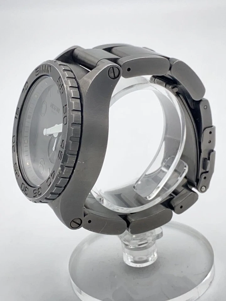 Reloj NIXON THE42-20 Cuarzo Analógico Acero Inoxidable Plateado Excelente JAPÓN Foto 2 de 4