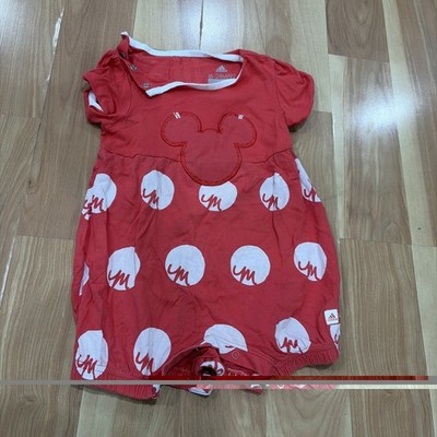 Disney Baby Mickey Mouse Red Sweatshirt 18-24M Embroidered Patch_A015