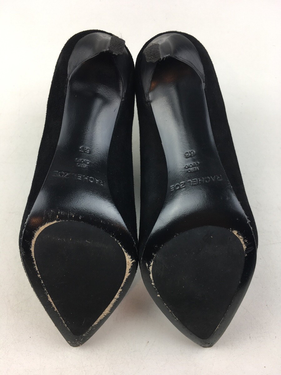 Bottines à Talons Pointues Rachel Zoe - Taille 6.5 M - Daim Noir - Occasion