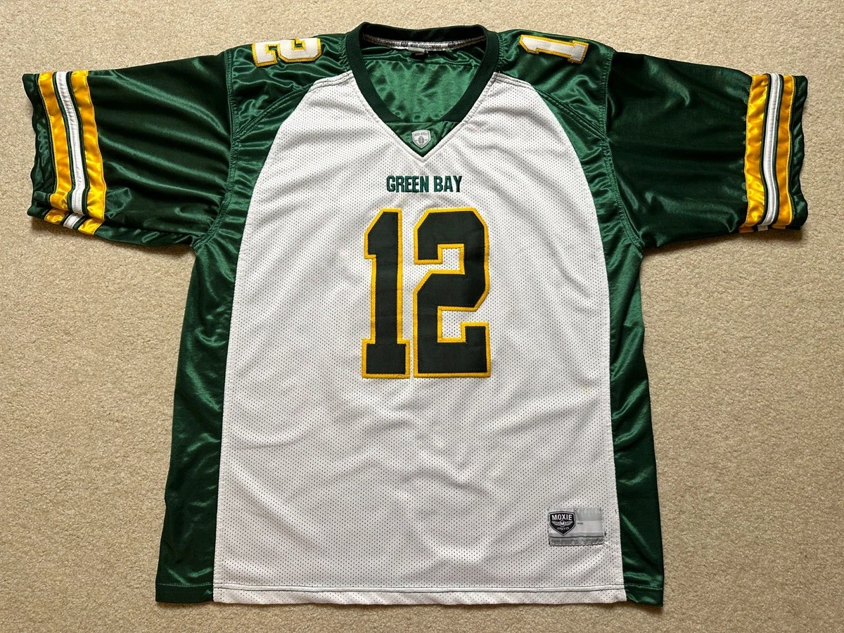 Aaron Rodgers 12 Moxie Green Bay Packers Stitched Jersey Men s Sz 2XL