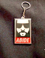 Big Lebowski - The Dude Abides Keychain - Tag - Lanyard - Gifts - Birthday - Mem