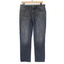 Joe's Jeans Womens Straight Ankle Jeans Size 28 x 27 Gray Mid Rise Stretch