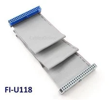 CablesOnline 18 inch 40-Pin 80-Conductor IDE Ultra DMA 1-Drive Cable, FI-U118