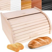 Creative Home Roll-Brotkasten aus Buchen-Holz...